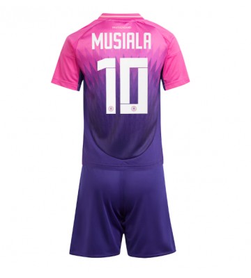 Tyskland Jamal Musiala #10 Udebanesæt Børn EM 2024 Kort ærmer (+ korte bukser)
